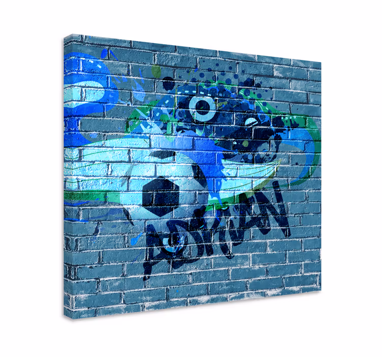 Drobė sportas futbolo grafiti meno darbai - „Tenstickers“