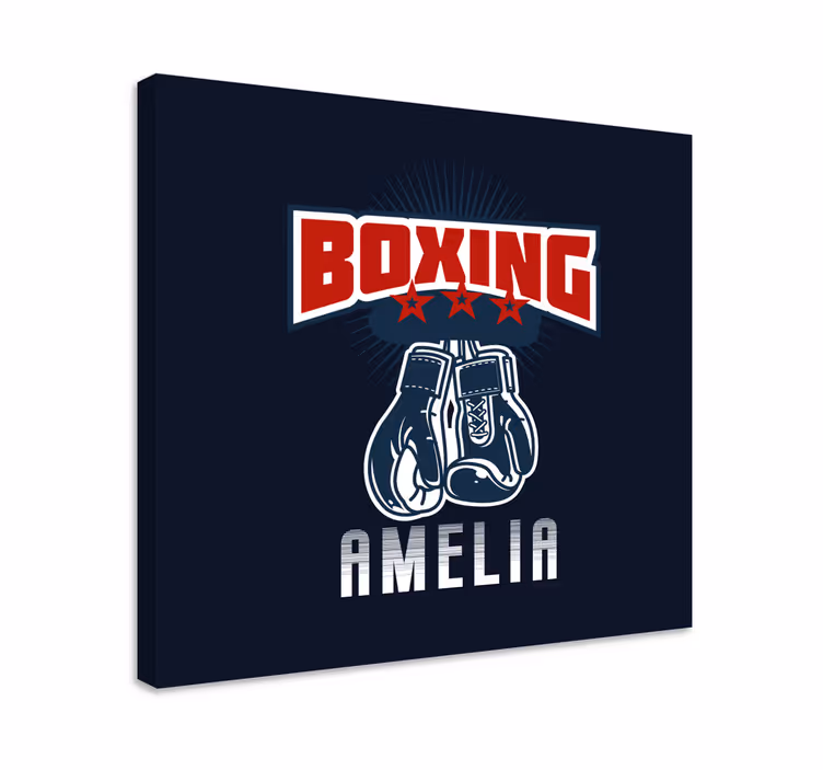 Drobė sportas bokso pirštinės emblema - „Tenstickers“