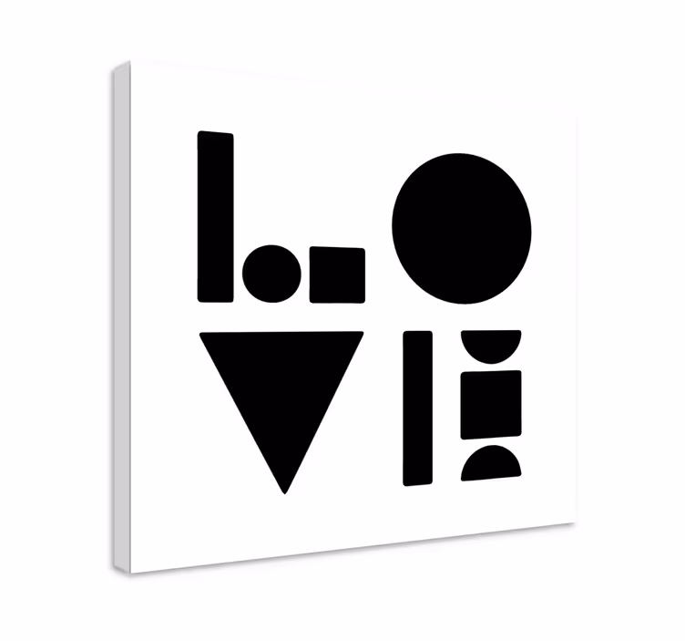 Drobė geometrinis formos ir kontūrai - „Tenstickers“