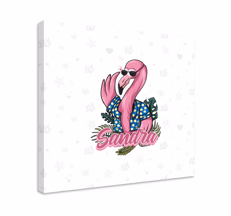 Drobė gyvunais suflorinis flamingas - „Tenstickers“
