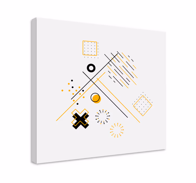 Drobė geometrinis nefigūriniai geometriniai formatai - „Tenstickers“
