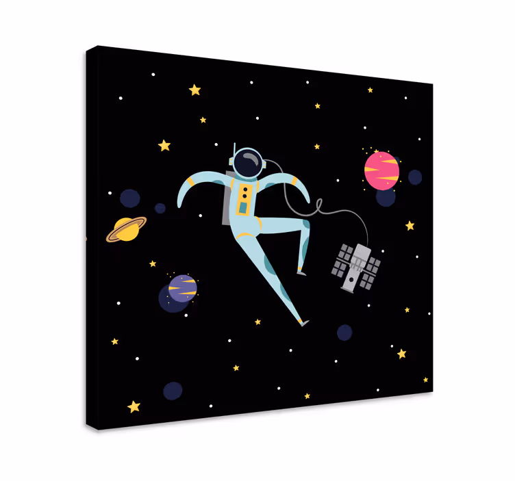 Astronautas kosmose Drobė žaidimų stalas - „Tenstickers“