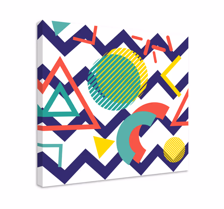 Stiprių spalvų tapyba geometrinė drobė - „Tenstickers“