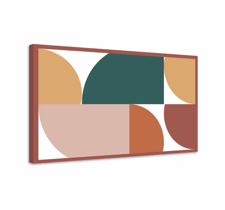 Drobė geometrinis abstraktūs apvalūs formos - „Tenstickers“