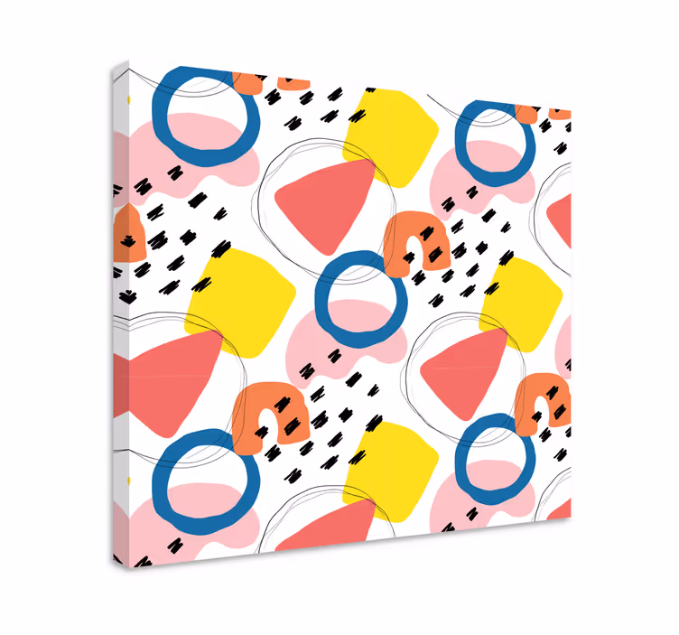 Drobė geometrinis spalvingos abstrakčios formos - „Tenstickers“