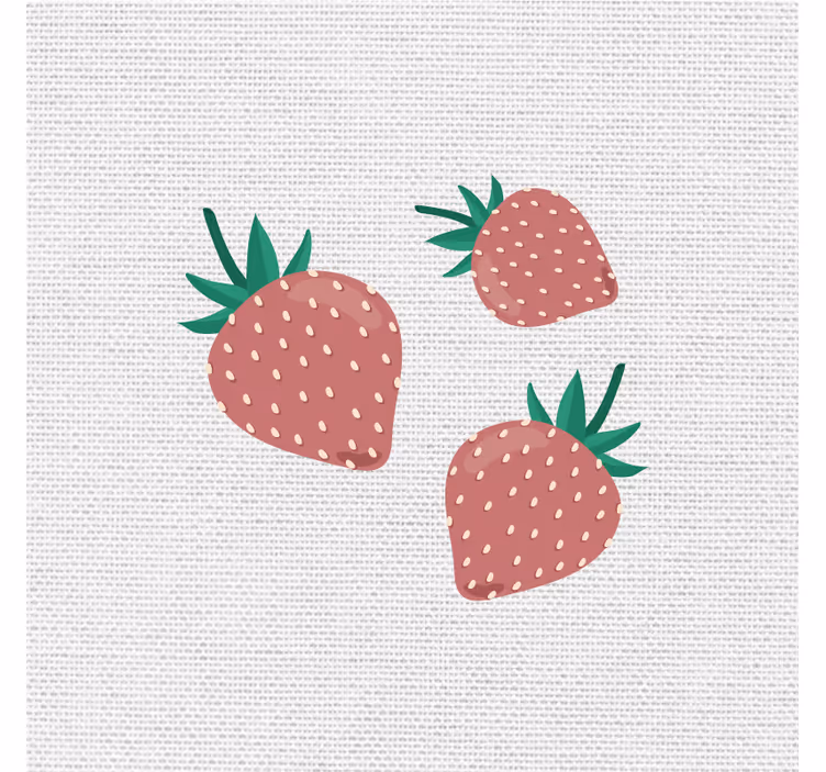 Drobė su vaisiais braškių trio - „Tenstickers“