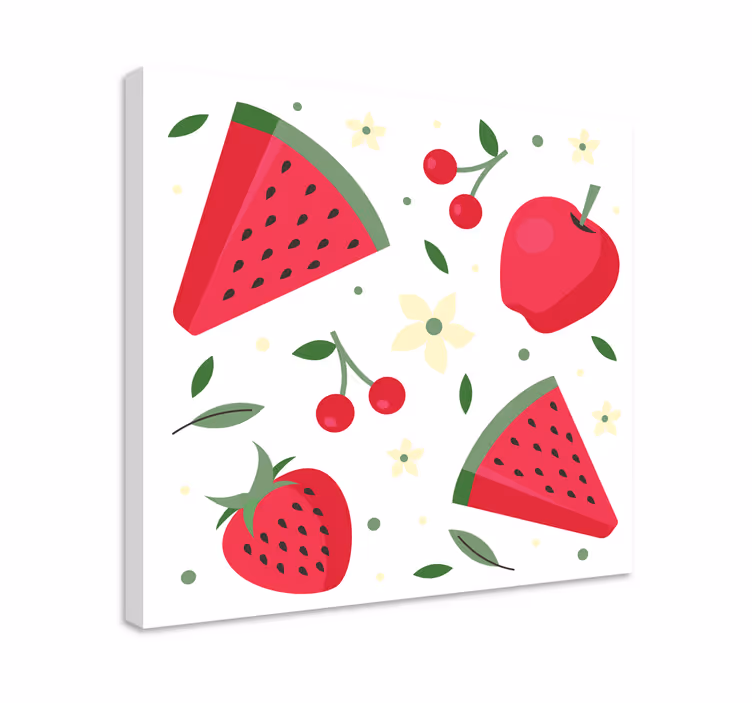Drobė su vaisiais gaivus vaisių malonumas - „Tenstickers“
