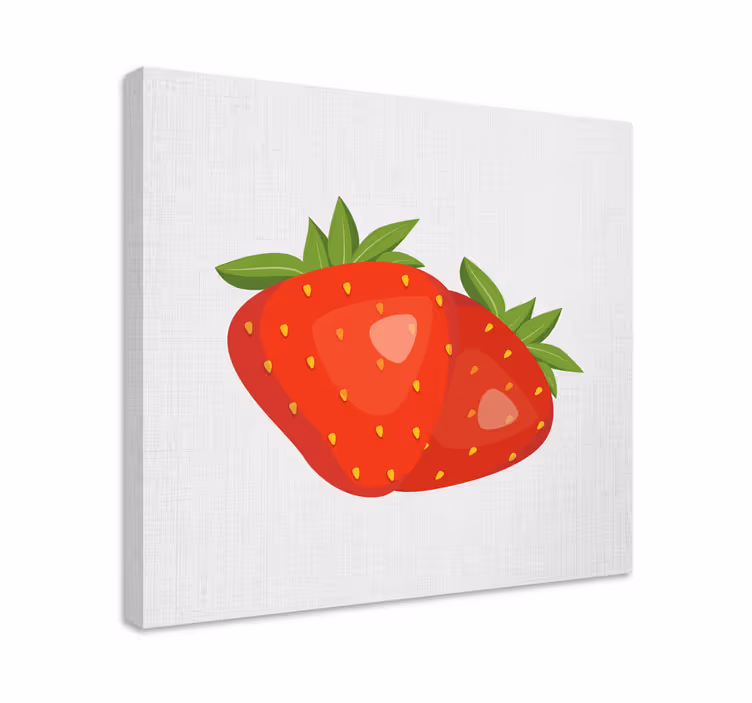 Sultingos braškės Drobė su vaisiais - „Tenstickers“