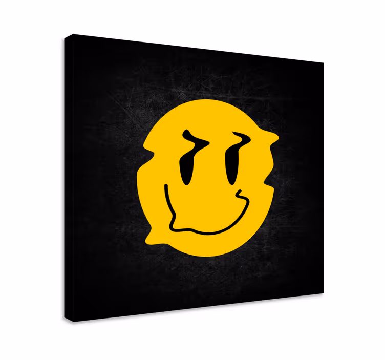 Drobė linksmas besišypsantis veidas - „Tenstickers“