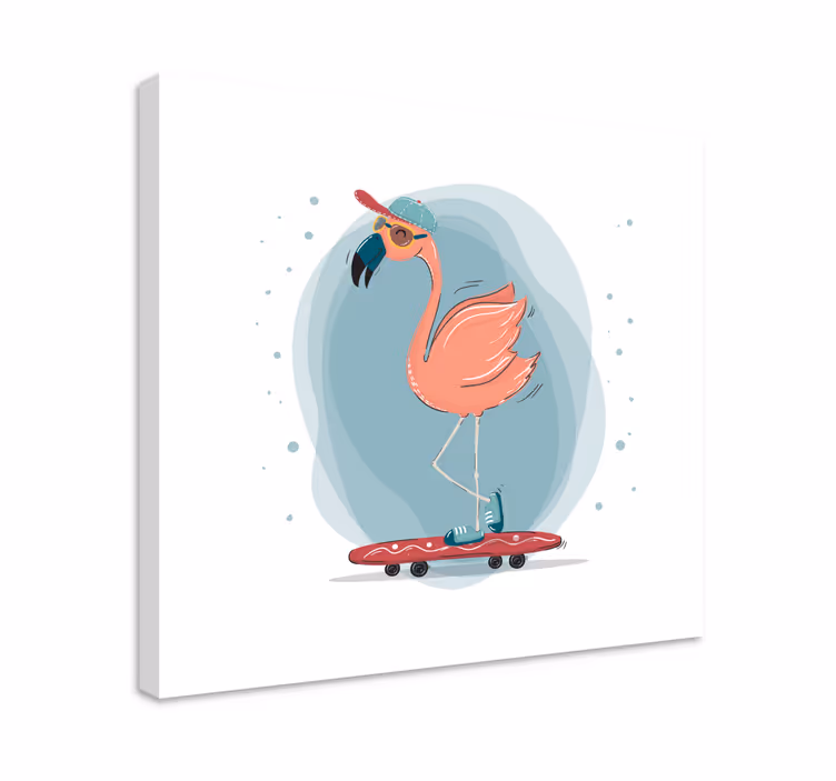 Drobė gyvūnais slystantis flamingas - „Tenstickers“