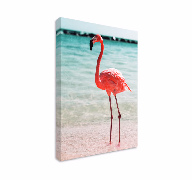 Drobė paukštis elegantiškas flamingas - „Tenstickers“