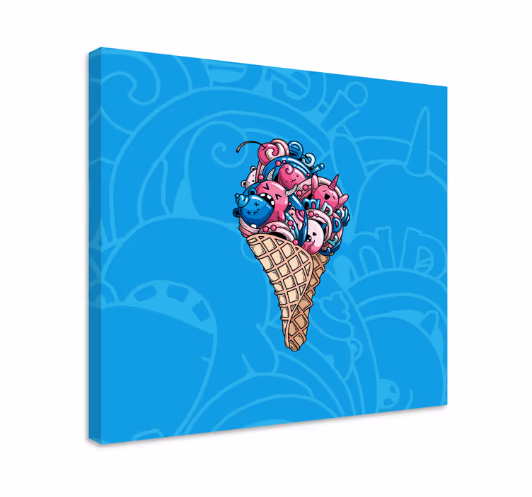 Drobė muzika mielas ledai - „Tenstickers“