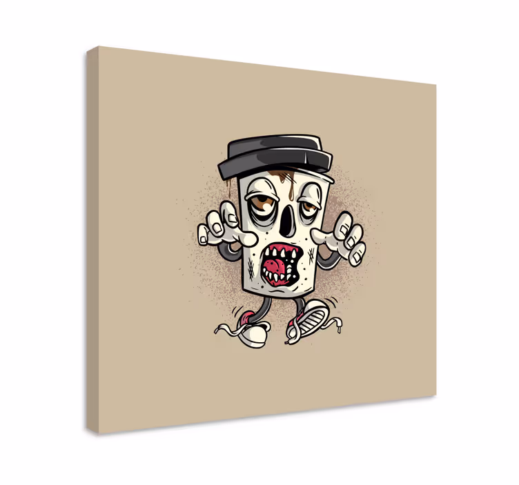 Drobė žaidimų stalas zombie šiukšlių dėžė - „Tenstickers“