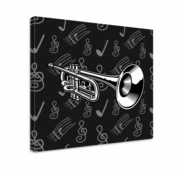 Juodos ir baltos trimito muzikos drobė - „Tenstickers“