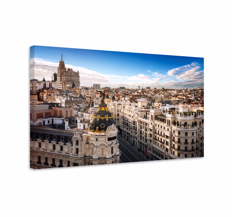 Drobė miestai ir šalys madrido panorama - „Tenstickers“