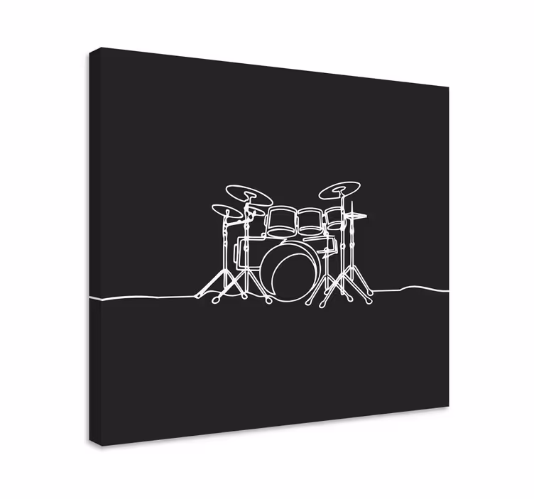 Drobė muzika būgnų komplekto kontūras - „Tenstickers“