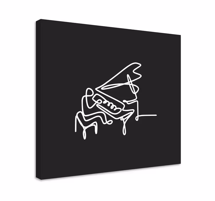 Pianistas linijinis dizainas muzika paveikslaimenas - „Tenstickers“