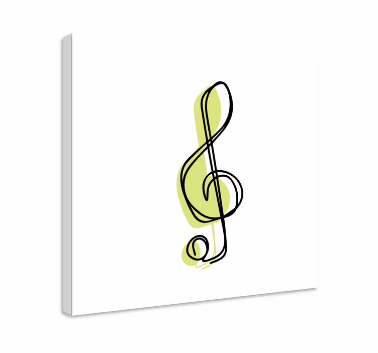 Minimalistinės muzikos natų dizainas muzikos paveikslaimenas - „Tenstickers“