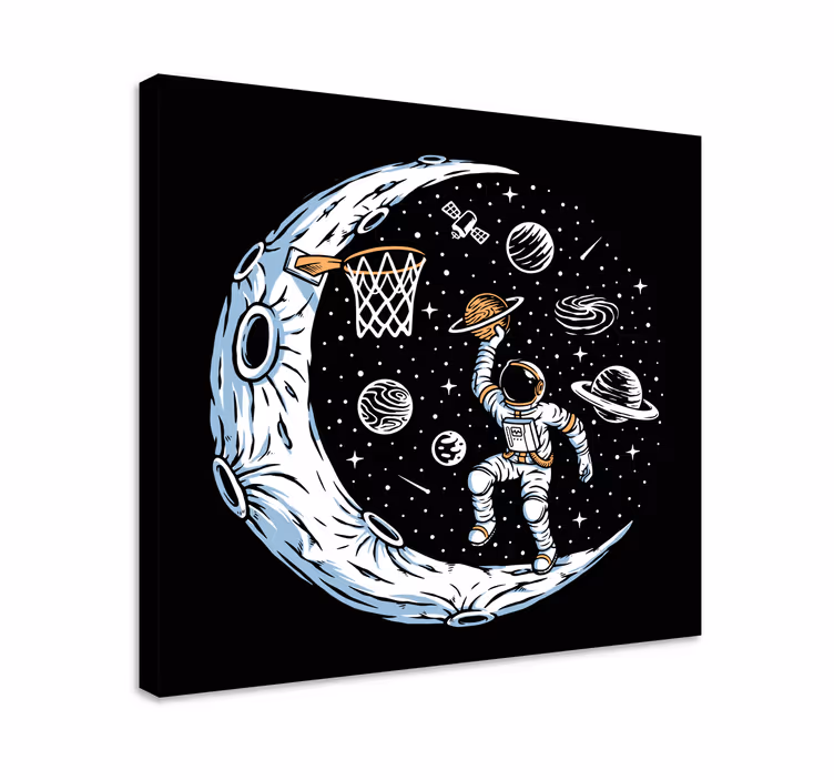 Mėnulio krepšinio dunk Drobė žaidimų stalas - „Tenstickers“