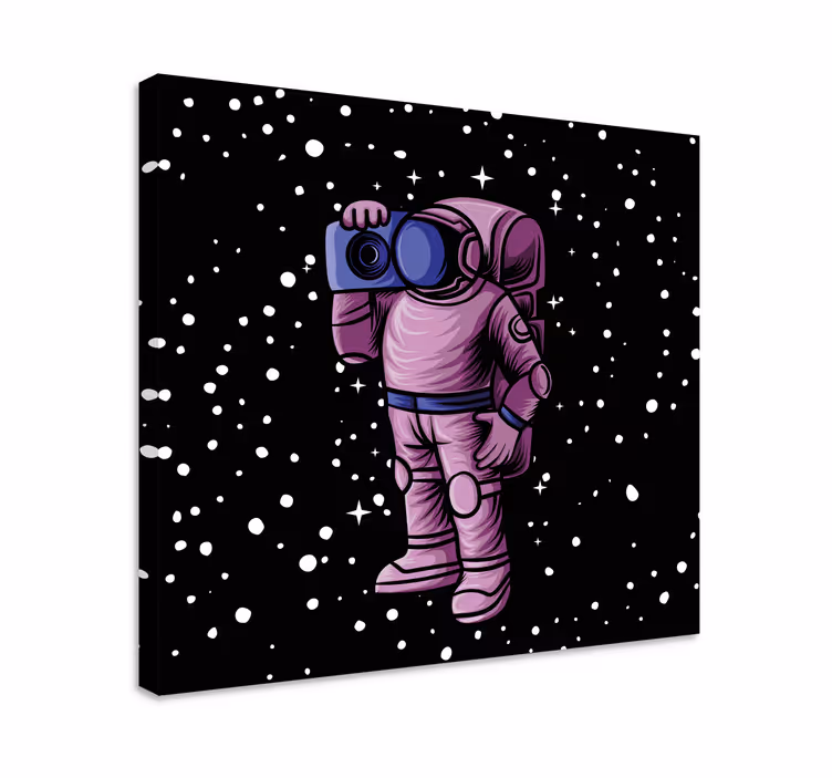 Astronautas, gaudantis žvaigždes Drobė žaidimų stalas - „Tenstickers“