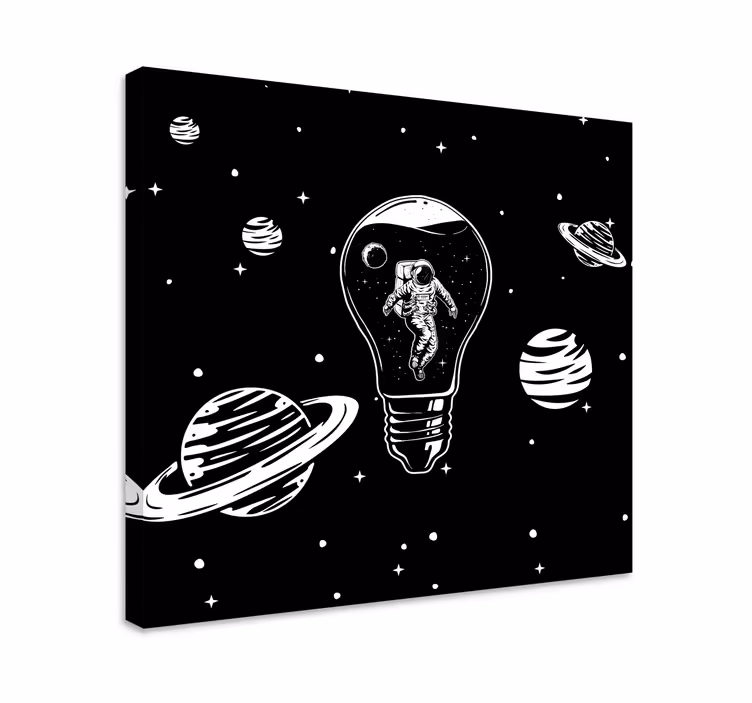 Drobė su vaisiais astronautas lemputėje - „Tenstickers“
