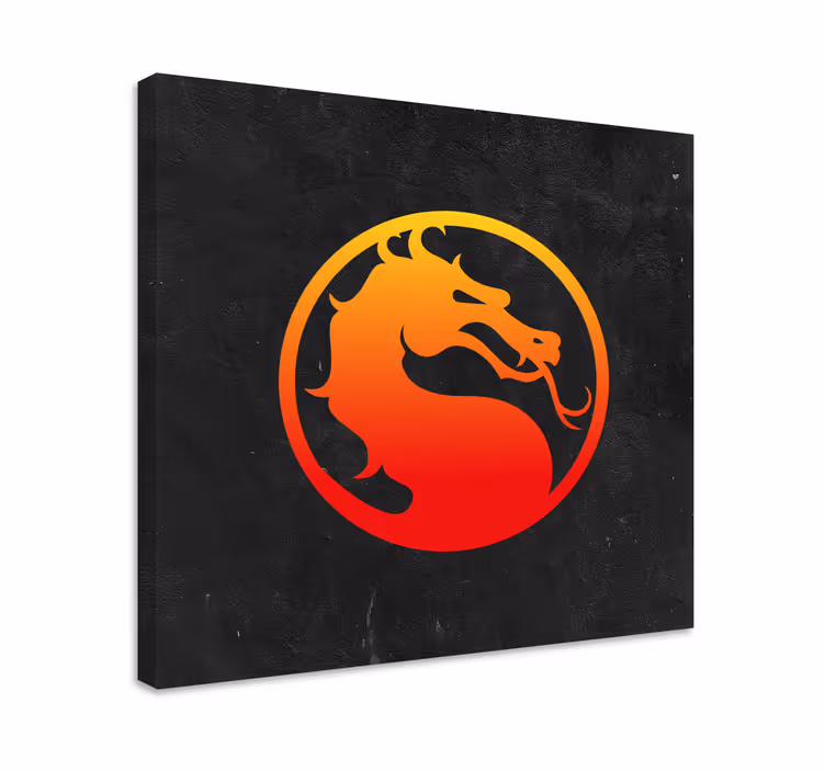 Drobė žaidimų stalas mortal kombat drakonas - „Tenstickers“