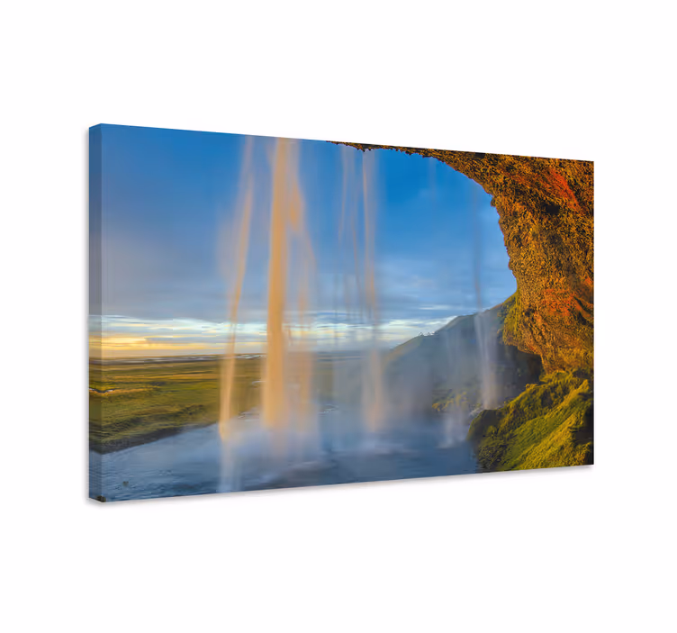 Seljalandsfoss krioklys Drobė peizažai - „Tenstickers“