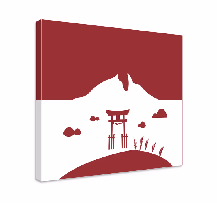 Drobė rytietiška japonų torii vartai - „Tenstickers“