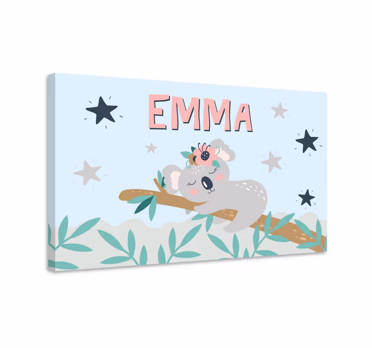Miela koala mergaitei pritaikyta drobė - „Tenstickers“