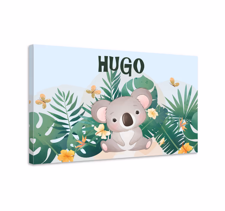 Miela koala berniukui su vardo drobe - „Tenstickers“