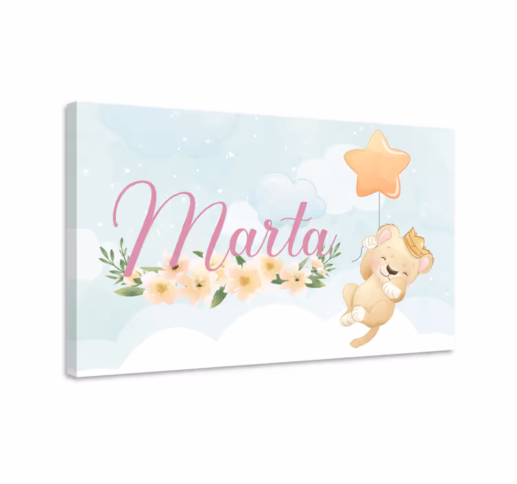 Drobė darželis mielas liūto balionas - „Tenstickers“