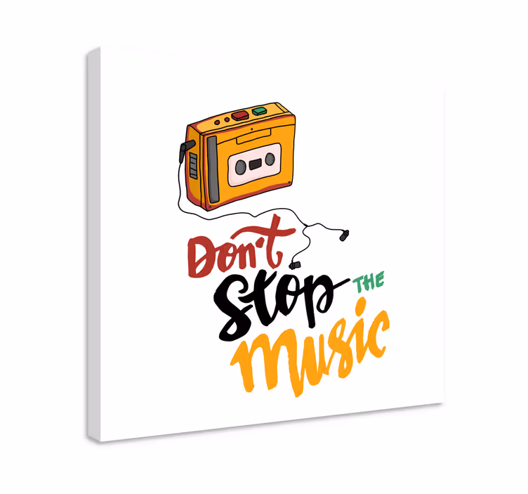 Kasetinės juostos dizainas Drobė muzika - „Tenstickers“
