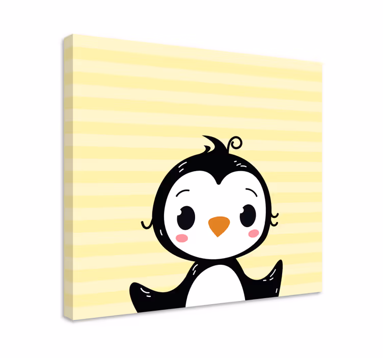 Drobė gyvunais mielas pingvinas - „Tenstickers“