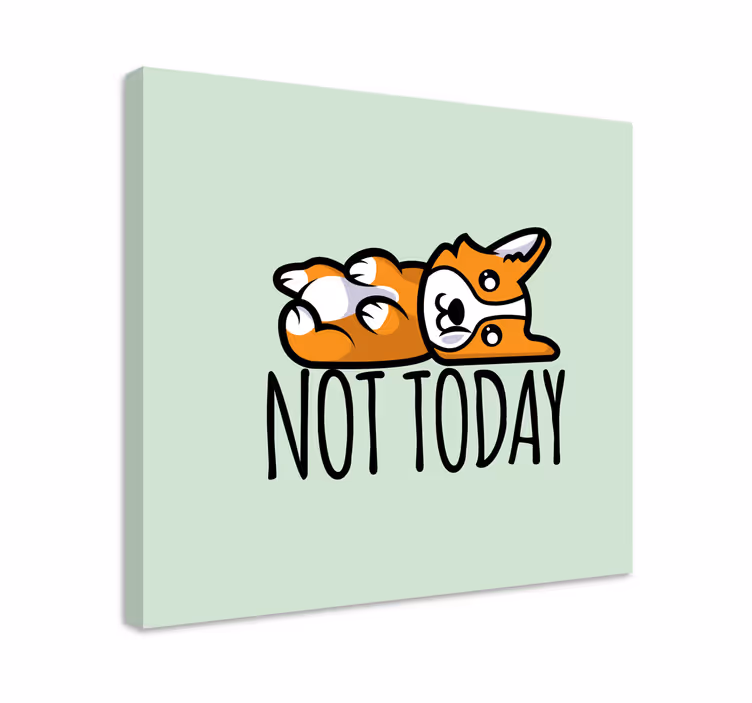 Drobė šunys gulintis korgis - „Tenstickers“