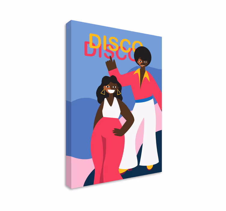 Drobė žmonės ir veikėjai disco šokėjai - „Tenstickers“