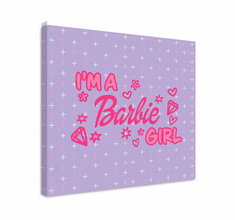 Drobė paauglys barbie mergaitės citata - „Tenstickers“