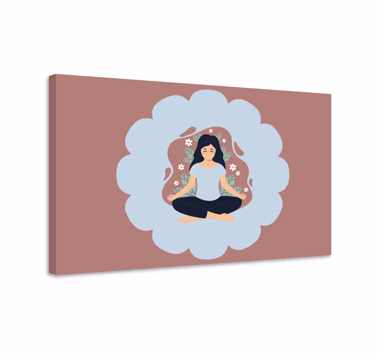 Drobė mandala meditacinė gėlių aura - „Tenstickers“