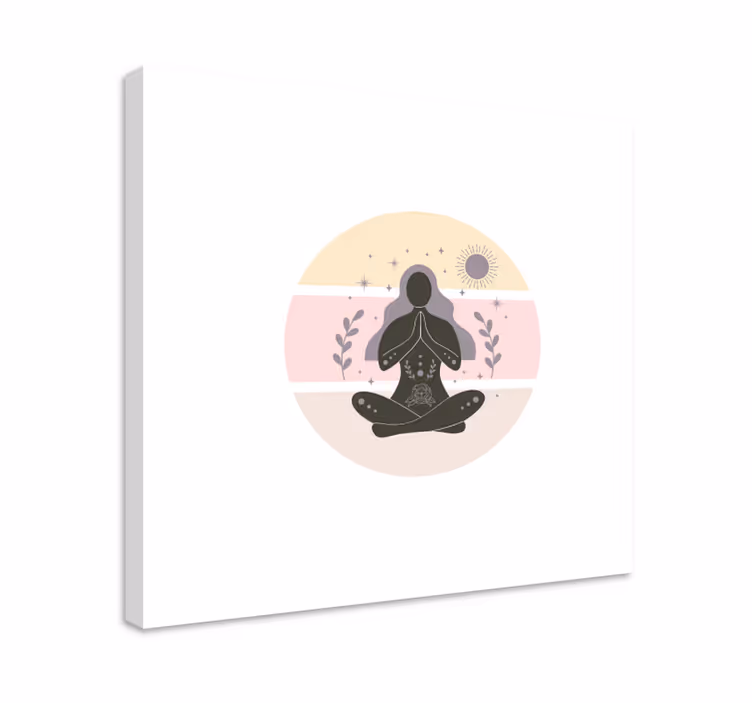 Drobė buda meditacijos pozicija - „Tenstickers“