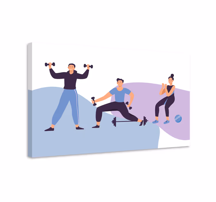 Drobė sportas fitneso entuziastams treniruotėms - „Tenstickers“