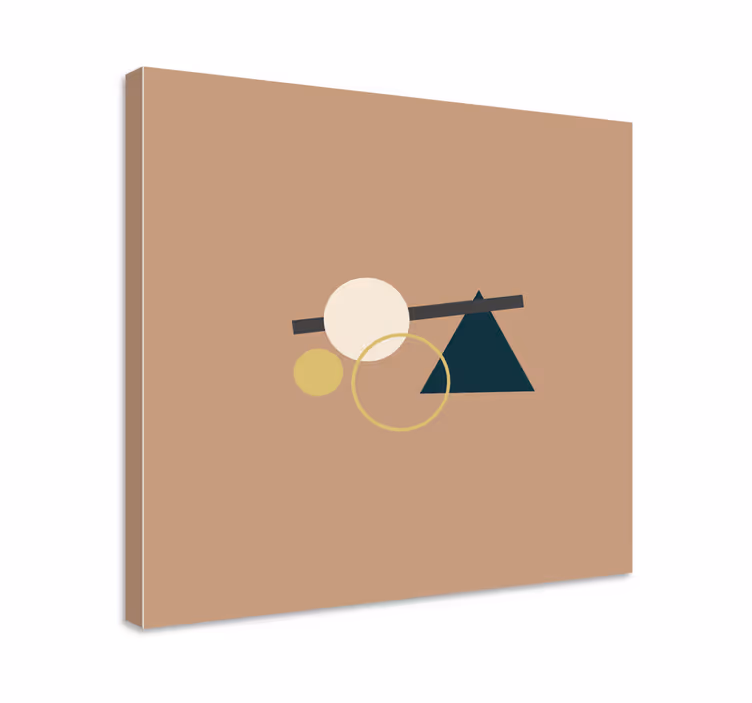 Drobė geometrinis subalansuoti elementai - „Tenstickers“