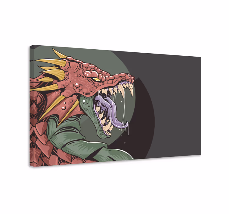 Drobė dinozauras Žiaurus drakonas - „Tenstickers“