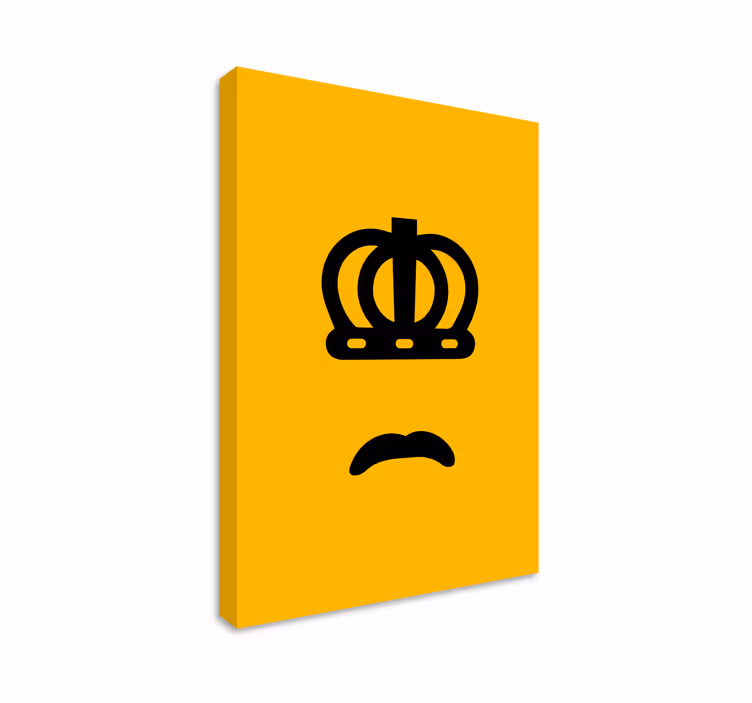 Drobė abstraktus karūnos veido emblema - „Tenstickers“