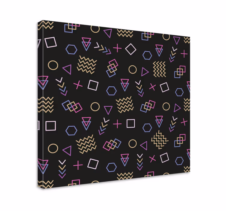 Drobė geometrinis geometrinių figūrų raštas - „Tenstickers“