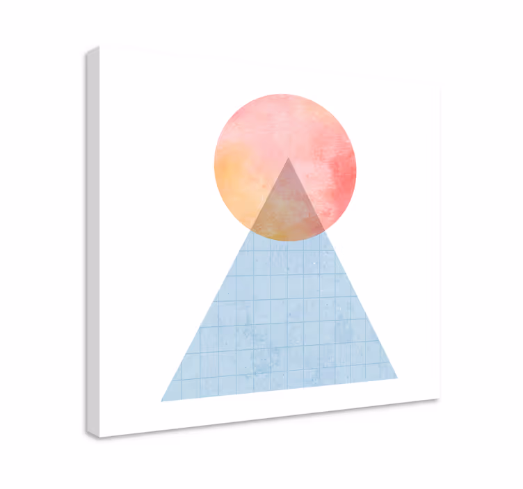 Trikampio saulėlydžio forma Drobė geometrinis - „Tenstickers“