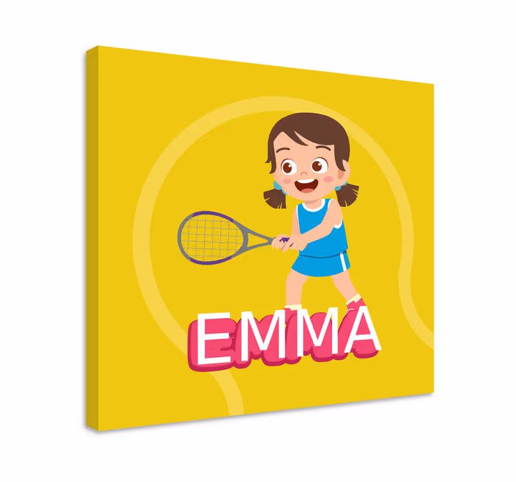 Drobė kitos gėlės ir augalai teniso mergina emma - „Tenstickers“