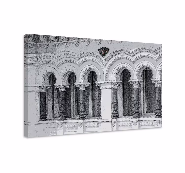 Drobė miestai ir šalys architektūriniai arkos - „Tenstickers“