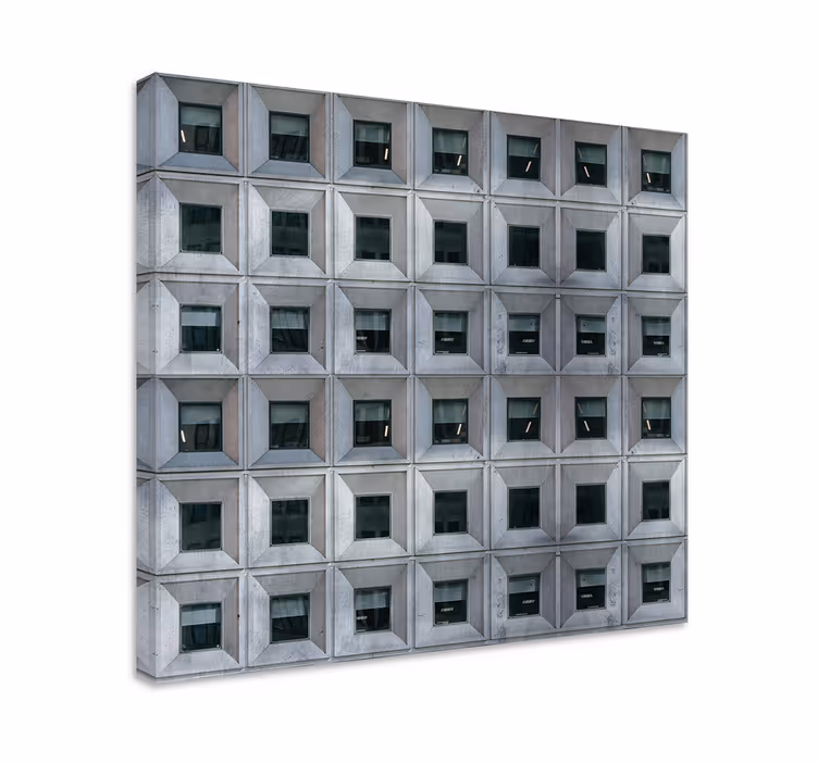 Brutalistinės architektūros 3d paveikslaiatspaudai - „Tenstickers“