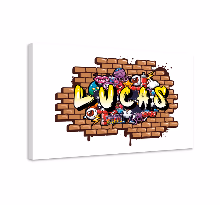 Original: Custom GraffitiLietuviškai: Pritaikyta Grafiti Drobė va - „Tenstickers“