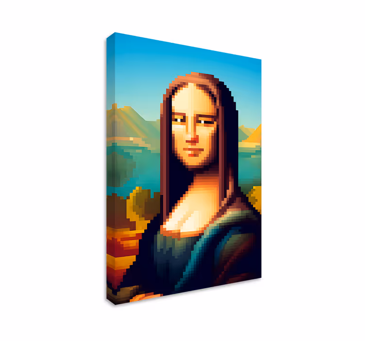 Gioconda pikselių menas Drobė menas - „Tenstickers“