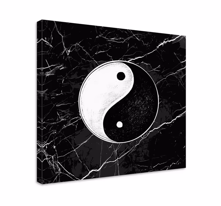 Yin yang marmuras Drobė rytietiška - „Tenstickers“